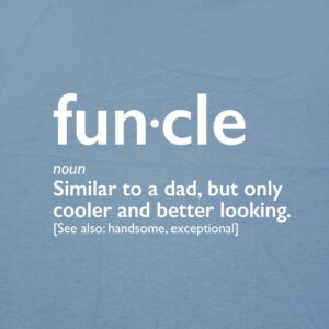 Funcle Gift for Uncle Graphic Novelty Funny T Shirt L Charcoal