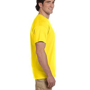 Fruit of the Loom 5 oz, 100% Heavy Cotton HD T-Shirt, Medium, Yellow