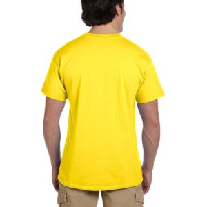 Fruit of the Loom 5 oz, 100% Heavy Cotton HD T-Shirt, Medium, Yellow