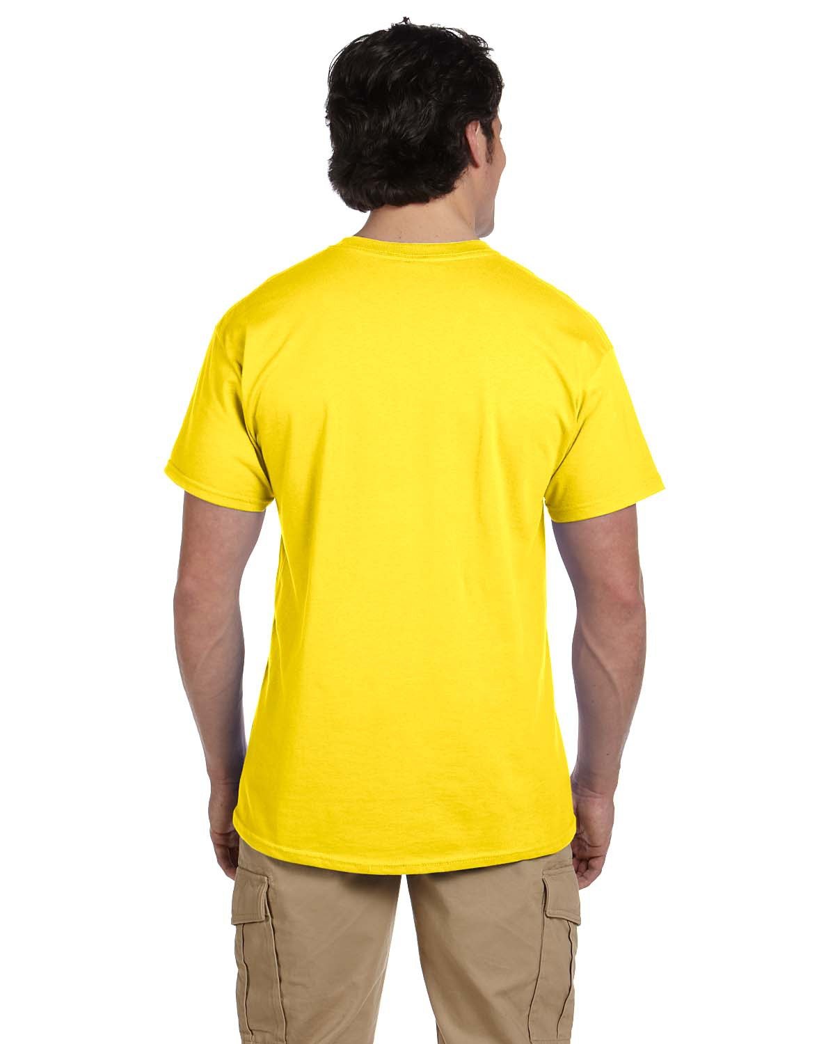 Fruit of the Loom 5 oz, 100% Heavy Cotton HD T-Shirt, Medium, Yellow