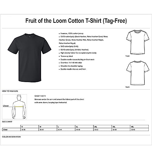 Fruit of the Loom Men's Crew T-Shirt (Pack of 4), X-Large, Assorted Primary