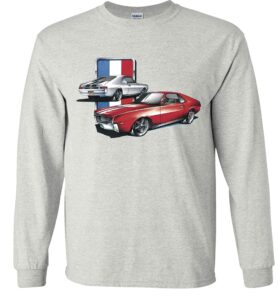 fair game american motors corporation long sleeve shirt amx am amc fan shirts-ash-xl