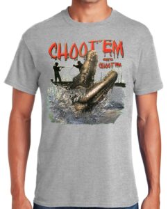 shirt patron brand swamp people choot em alligator hunting mens t shirt 4xl ash