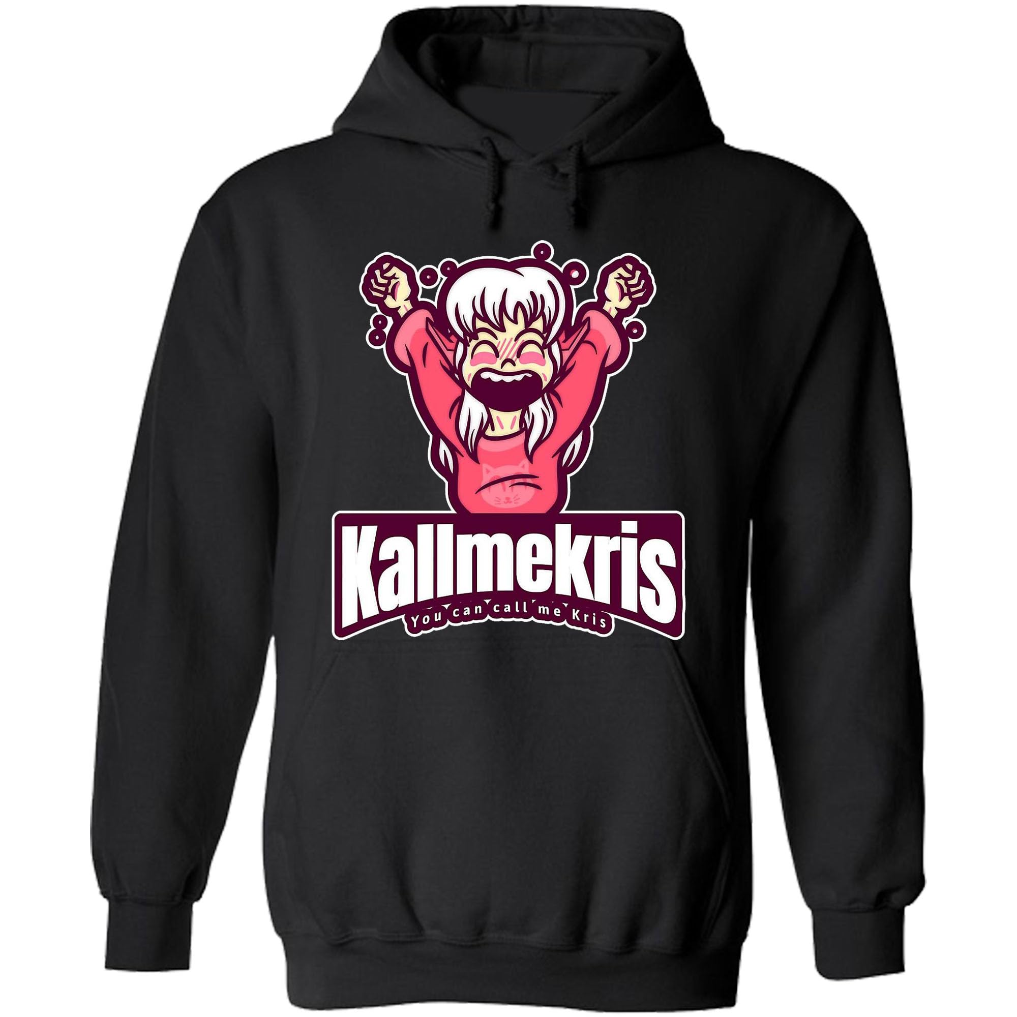 kallmekris Merch kallmekris Merch Unisex Hoodie Sweatshirt Hoodie (Black, L)