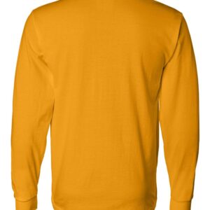 Fruit of the Loom Adult 5 oz. HD Cotton™ Long-Sleeve T-Shirt XL GOLD