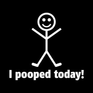 I Pooped Today Graphic Novelty Sarcastic Funny T Shirt XL Black