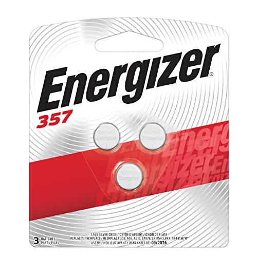 Energizer 357 Batteries, 357 Battery, 3 Count (Pack of 5)