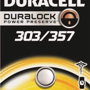 Duracell 1.5V Silver Oxide 303/357 Watch/Electronic Battery - Single Pack