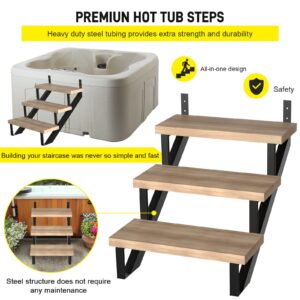 Doniks Steel Stair Step Riser -3 Step for Deck Height 27 Inches metal Stair Stringer Step Stringer support connector Frame hanger bracket