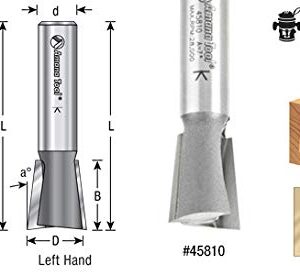 Amana Tool - 45813-LH Carbide Tipped Stair Tread L/H Dovetail 7 Deg x 1" Dia x 7/8 x 1