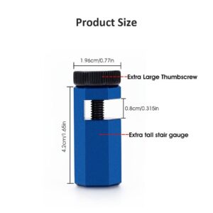 Gugxiom Stair Gauges for Framing Square, Tall Stair Gauges with Holder and Carabiner Stair Gauge, Aluminum Alloy Framing Square Framing Tools for Circular Saw Metal Stair