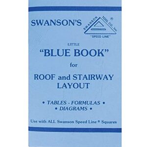 Swanson Tool Co S0107 "Big 12" 12-Inch Speed Square Layout Tool with Blue Book