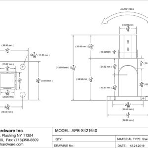 Stainless Steel Adjustable Stop Flange For Stairs Stringer Handrail Post Stainless Steel Systems (1-5/8" Square)