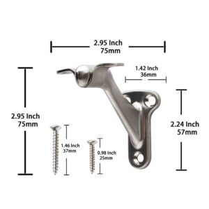 Triumph Hardware,3 Pack,3" Heavy Duty Handrail Bracket Brushed Nickel,stair railing bracket