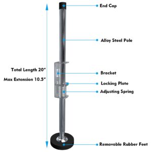 TOUGHER Ladder Leveler Pair,Ladder Accessories Tools Working on Stairs, Adjustable Ladder Leveler for Stable Platform and Ground Level for All Surfaces-Standard Version （20"）