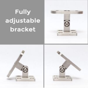 Stainless Steel Handrail Bracket - Adjustable