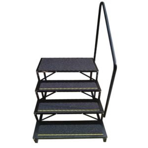 stromberg carlson ehs-103-r park model econo porch-3-step, black