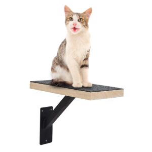 Purife Cat Climbing Steps for Wall (Pack of 3) -Sturdy Metal Support Cat Wall Steps, Wall Floating Shelves, Indoor Cat Wall Furniture & Perch, Cat Hammock Bed, Cat Ladder Stairs-Easy to Install