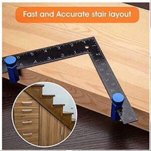 Stair Gauge Knob, Framing Square Stops Stair Gauge Knobs Aluminium Alloy Stair Stringer Layout Tool (Blue)