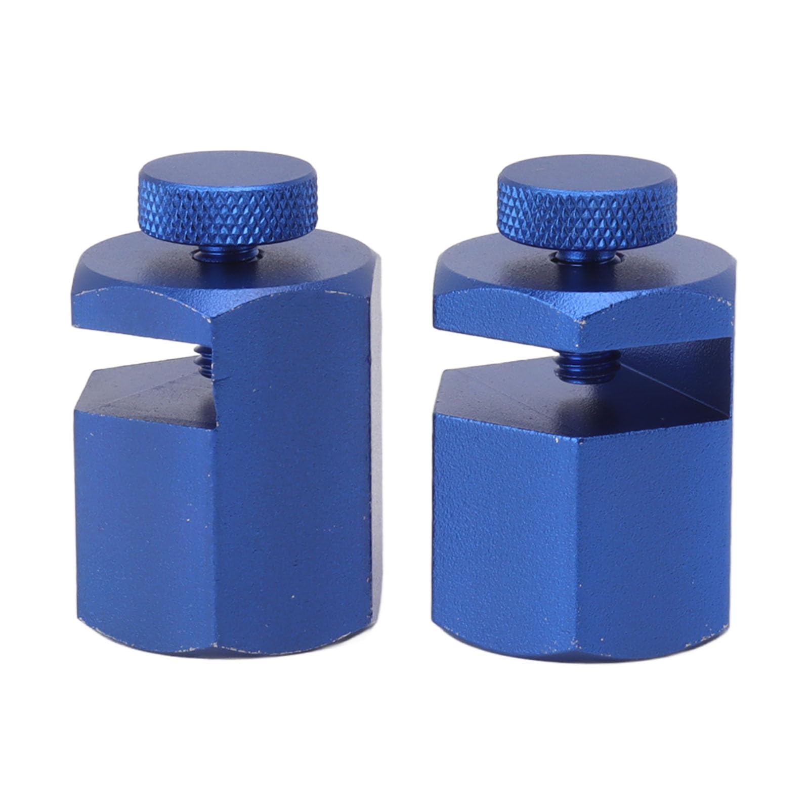 2PCS Stair Guages Knobs Aluminium Alloy Tall Stair Gauge Replacement Stair Stringer Layout Tool for Framing Square Carpentry (Blue)