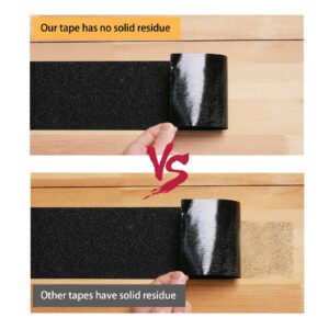 Amazing Works Grip Tape - Heavy Duty Non Skid Tape High Traction 80 Grit Non Slip for Stairs Outdoor/Indoor, Waterproof Stairs Non Skid Treads, Durable Triple Layer Adhesive 2 Inch x 20 Ft - Black