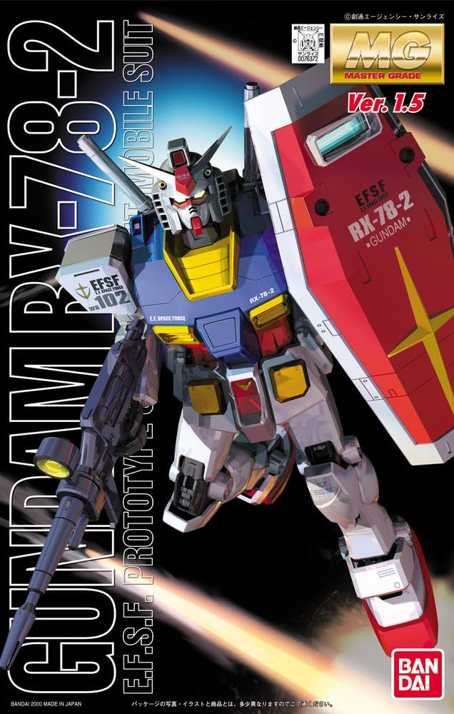 Bandai Hobby - Maquette Gundam - Gundam Rx-78 Gundam Ver.1.5 Gunpla MG 1/100 18cm - 4573102638519