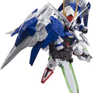 TAMASHII NATIONS Bandai Nxedge Style 00 Gundam and 00 Raiser 00 Gundam Action Figure