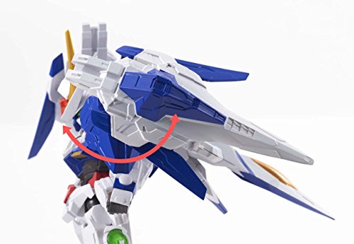 TAMASHII NATIONS Bandai Nxedge Style 00 Gundam and 00 Raiser 00 Gundam Action Figure