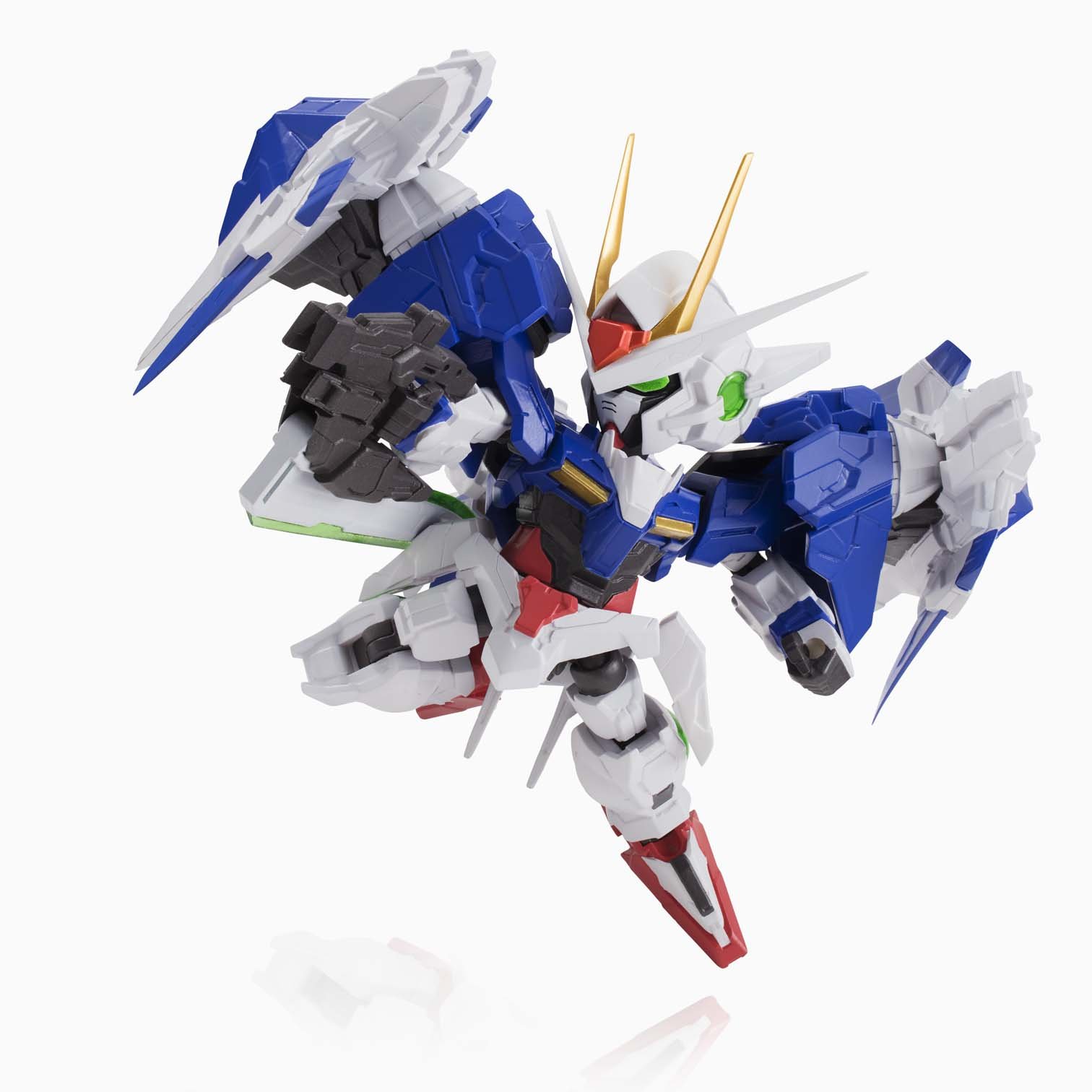 TAMASHII NATIONS Bandai Nxedge Style 00 Gundam and 00 Raiser 00 Gundam Action Figure