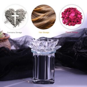 Contid Mini Urns Crystal Ashes Cremation Keepsake Photo Urn Small Urns Cremation Funeral Picture Ashes Holder Urns for Human or Pet to Remember Your Loved One Lost