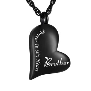 xiuda urn necklace for ashes forever in my heart pendant cremation necklace stainless steel ashes jewelry for dad mom