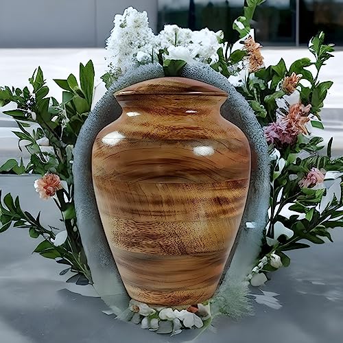 Cremation Memorial Urns for Human Ashes Adult Male Female Urns Box and Casket for Ashes Men Women Child Large Burial Funeral Urns for Ashes (A)