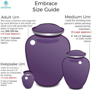 GetUrns Keepsake Embrace Lighthouse Cremation Urn (Pearl Green)