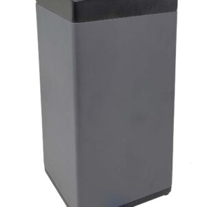 Modern Slate Gray Solid Wood Cremation Urn Made of Solid Wood - Haven Wooden Cremation Urn Large (Haven Slate Gray Cremation Unr)