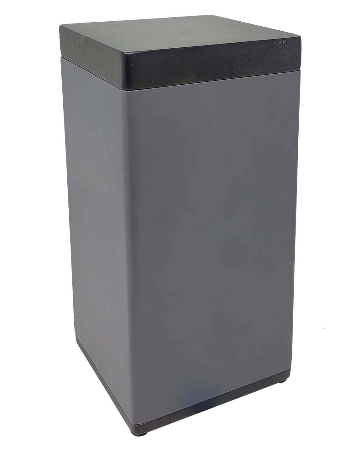 Modern Slate Gray Solid Wood Cremation Urn Made of Solid Wood - Haven Wooden Cremation Urn Large (Haven Slate Gray Cremation Unr)