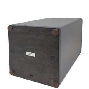 Modern Slate Gray Solid Wood Cremation Urn Made of Solid Wood - Haven Wooden Cremation Urn Large (Haven Slate Gray Cremation Unr)