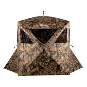 ameristep caretaker kick out pop-up ground blind, premium hunting blind, realtree edge camo, one size