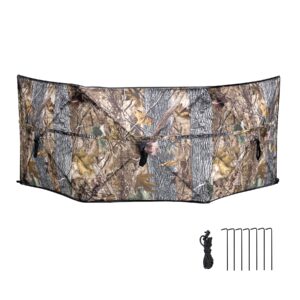 wtvidas pop up ground blind,portable hunting blind for duck turkey,ground blinds for deer hunting,quick setup lightweight three-panel hunting camouflage accessory