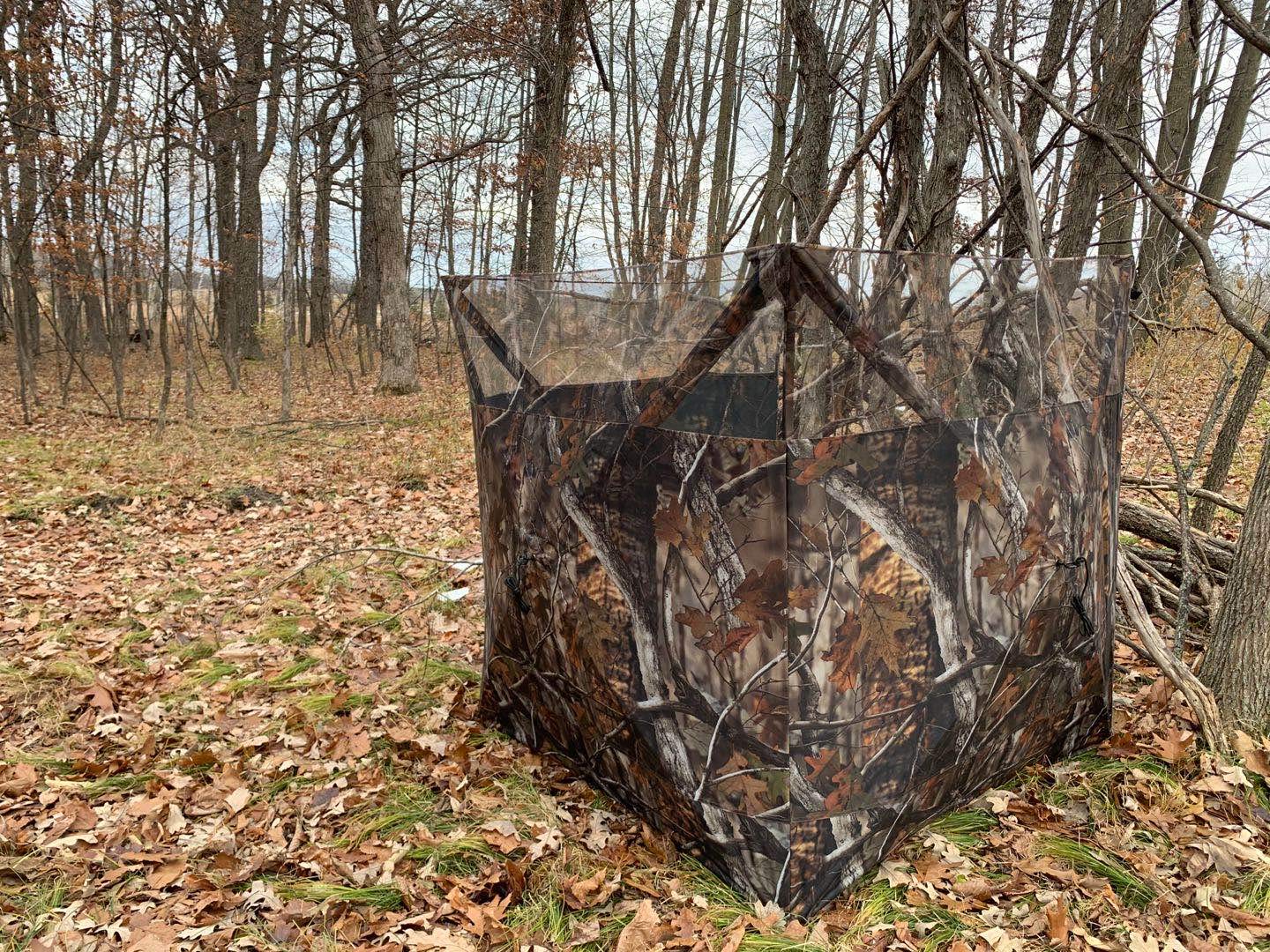 THUNDERBAY Portable Quick Setup Lightweight Camouflage Pop Up 3-Sided Ground Hunting Blind