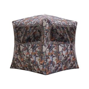 barronett blinds gr351bt grounder 350 pop up portable blind, woodland camo