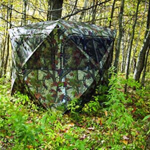 Barronett Blinds GR351BT Grounder 350 Pop up Portable Blind, Woodland Camo