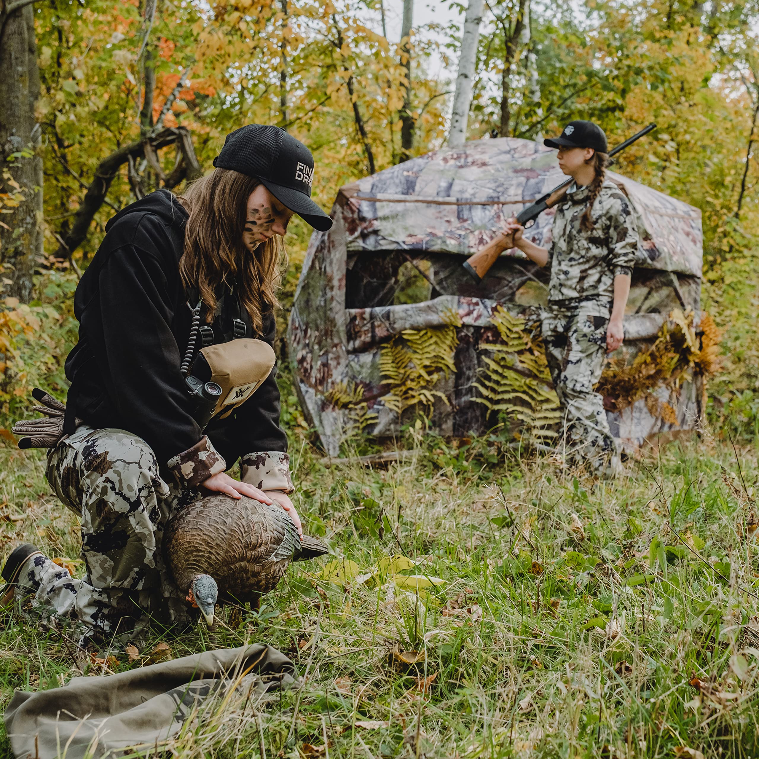 Barronett Blinds BX550BW Ox 5 Pop Up Portable 5-Sided Hunting Blind, Backwoods Camo