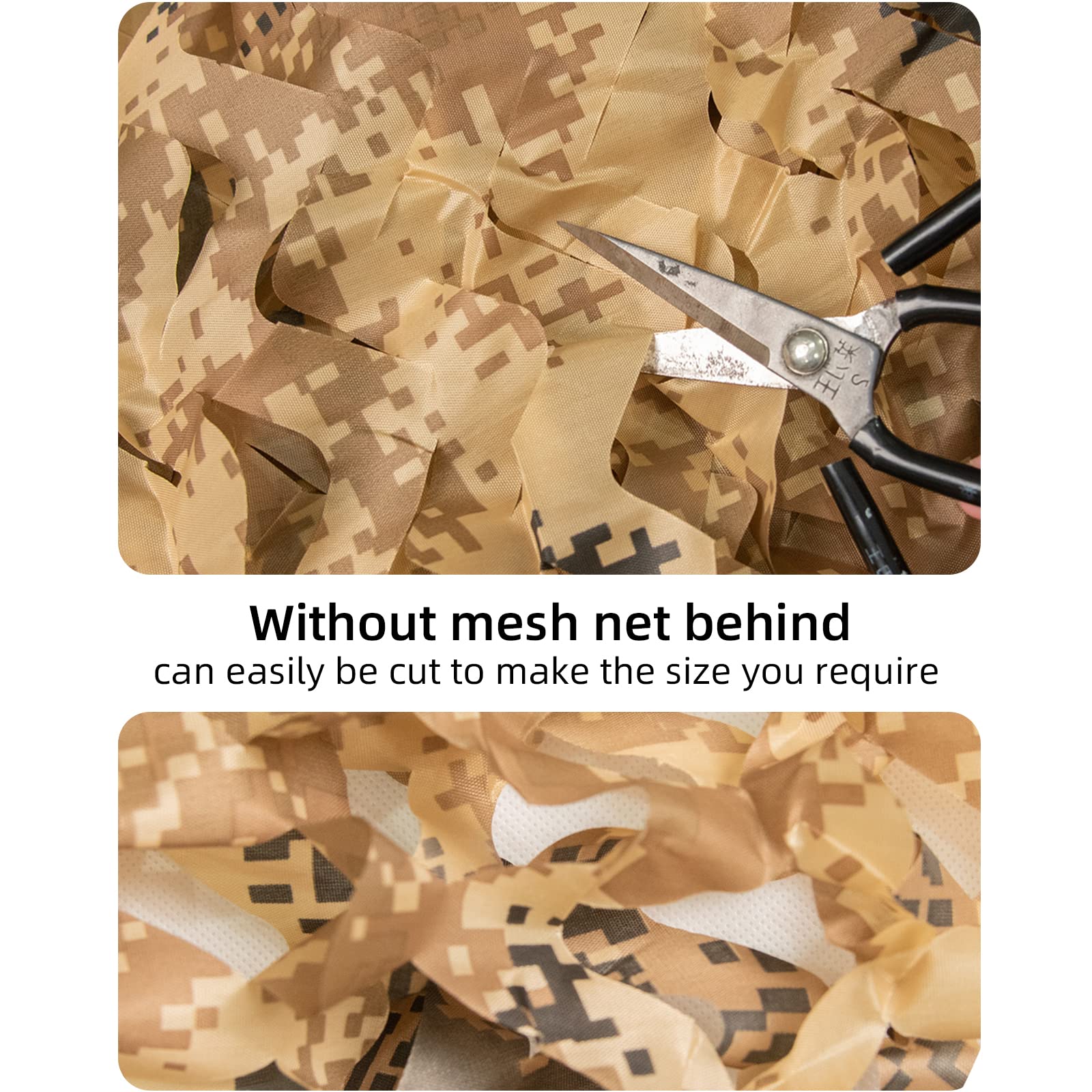 LOOGU Camo Netting, Camouflage Net Blinds Great for Sunshade Camping Shooting Hunting