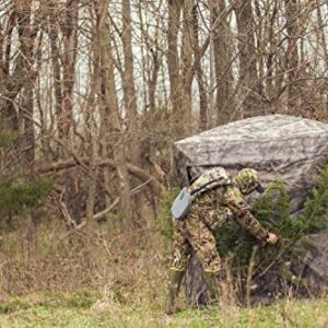 Muddy Outdoors Prevue 4-Person Heavy-Duty Camo Hunting Ground Blind, Mossy Oak Elements Terra (PVB4)