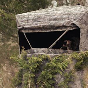 Muddy Outdoors Prevue 4-Person Heavy-Duty Camo Hunting Ground Blind, Mossy Oak Elements Terra (PVB4)