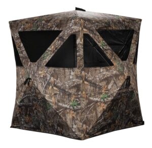 rhino blinds r100-rte 2 person hunting ground blind, realtree edge