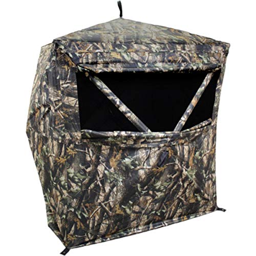 HME Executioner 150D Camo Fabric Water Resistant Standing Height 66" Two Person Pop-Up Ground Blind