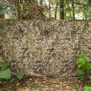 AUSCAMOTEK Duck Blind Material Camo Netting for Bird Hunting Boat Cover Camoflage Nets Dry Grass Pattern 5ftx20ft