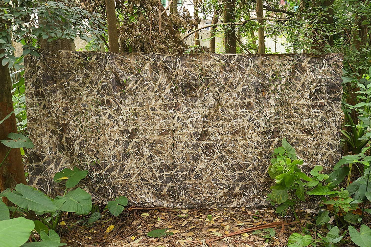 AUSCAMOTEK Duck Blind Material Camo Netting for Bird Hunting Boat Cover Camoflage Nets Dry Grass Pattern 5ftx20ft