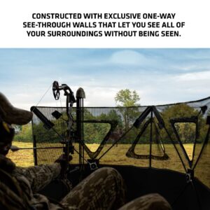 Primos Hunting DoubleBull 2-Panel Stakeout Blind with 3 Shoot Through Ports in Mossy Oak Greenleaf Camo